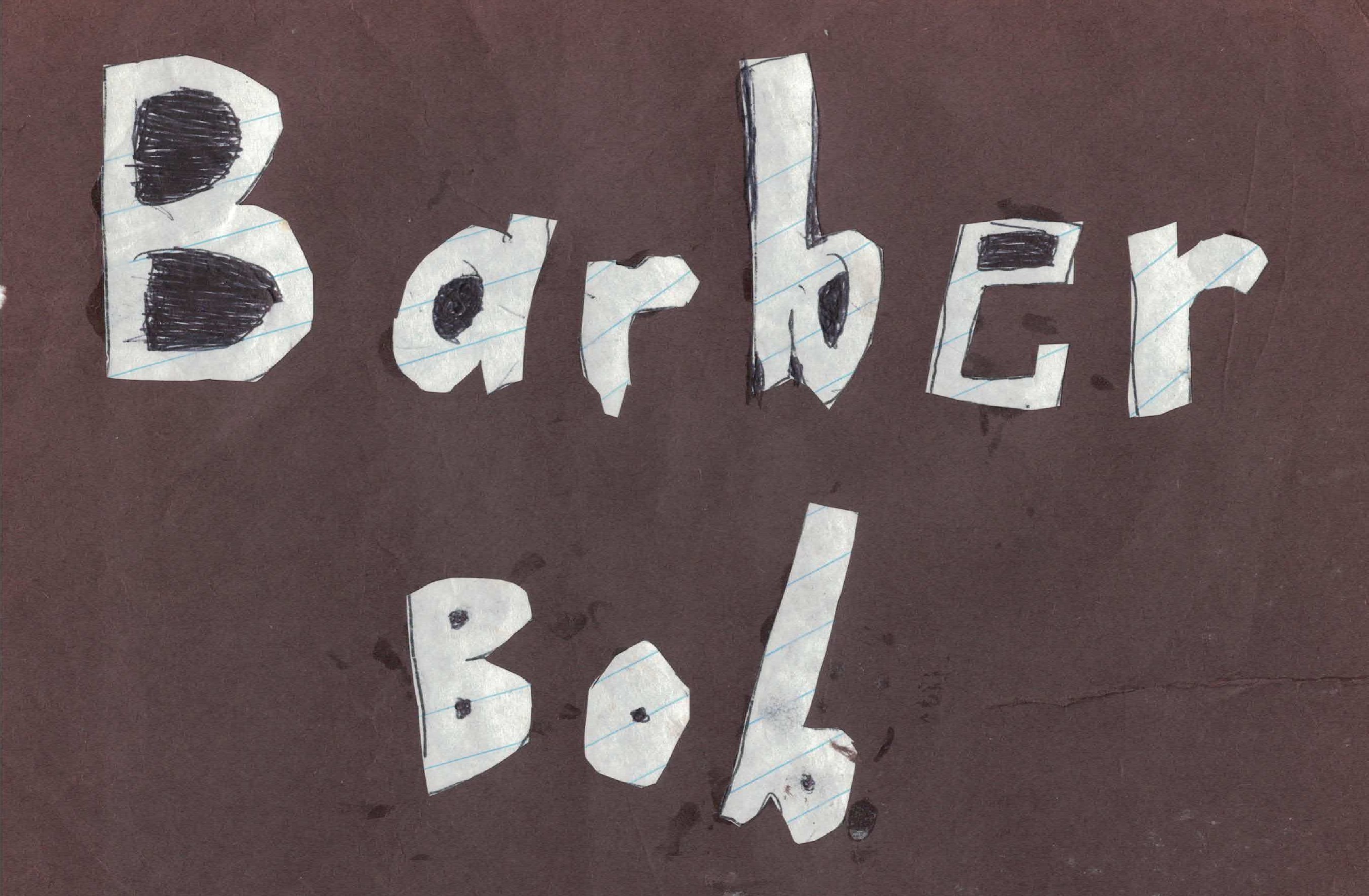 Barber Bob word art
